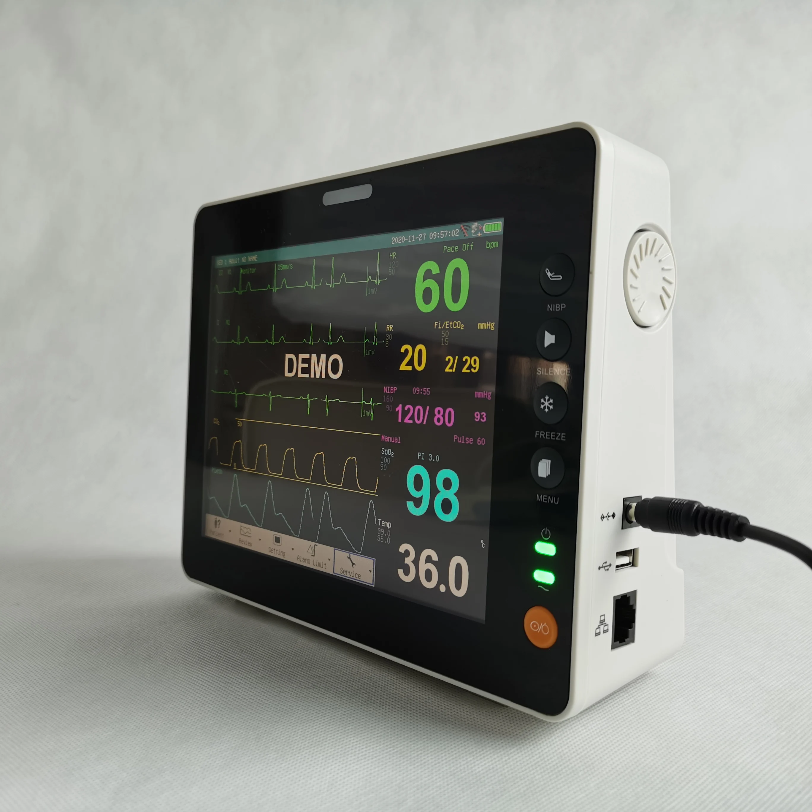 RSD6000 8 Inch  6 parameters Patient Monitor Vital Signs Monitor   for hospital clinic use