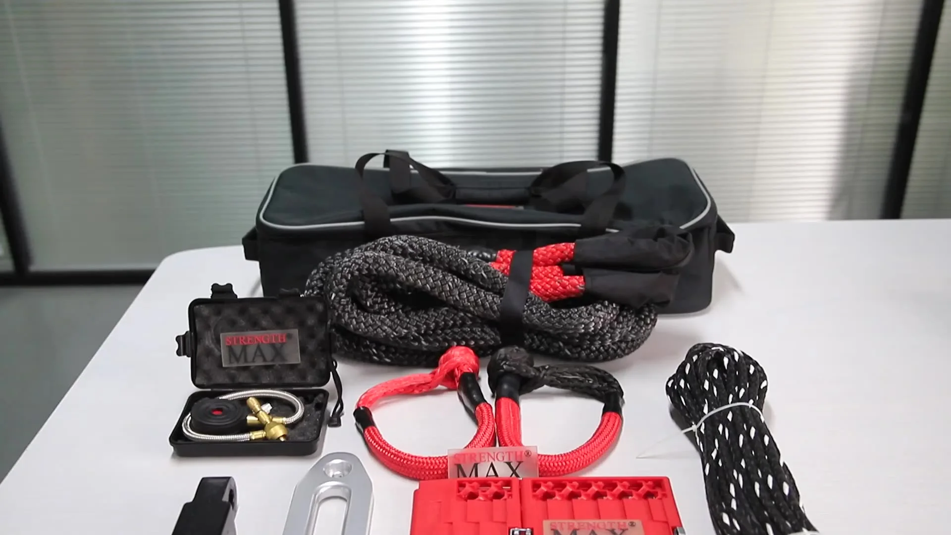 JINLI 4WD Kinetic Recovery Kit Heavy Duty Car Tow Rope kit for 4x4 Recovery Gear kit