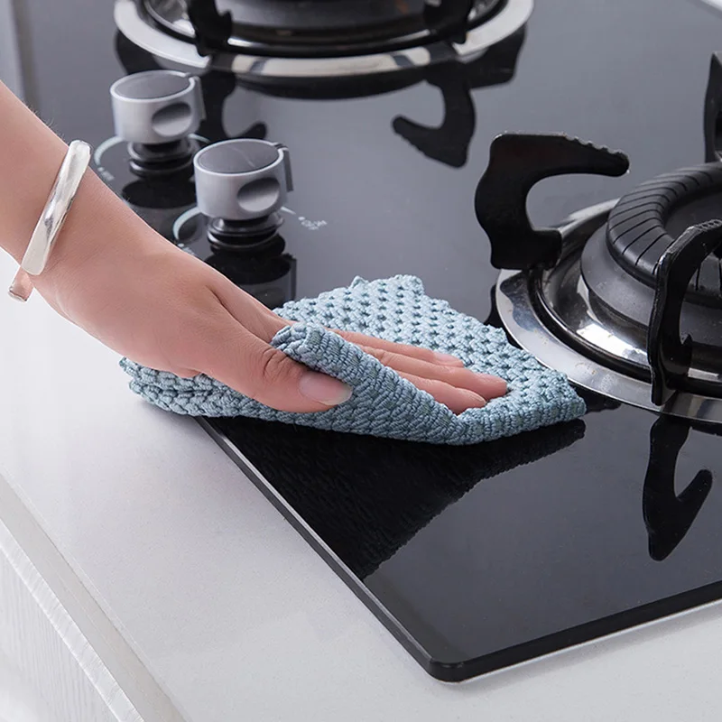 Self Adhesive Microfiber Tea Towels Printing Kitchen 100% Cotton Pumpkin Bamboo Flour Sack Clips