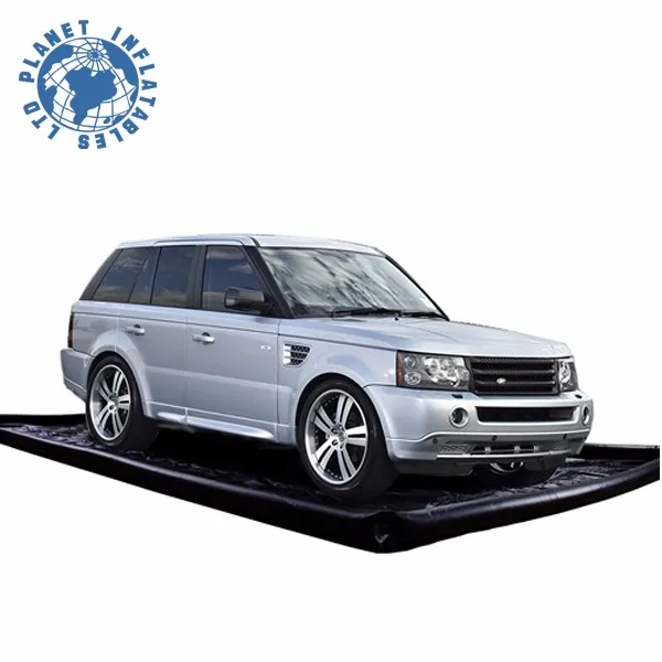 PVC Truck Inflatable Car Clean Pad PVC Portable Inflatable Car Wash Containment Mat With Water Reclamation System
