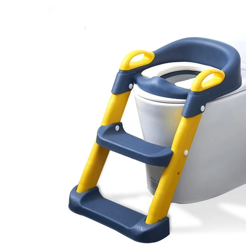 Китайский производитель, оптовая продажа, детский туалет с лестницей, портативный, OEM, детский туалет, тренировочное сиденье, пластиковый детский горшок, складной