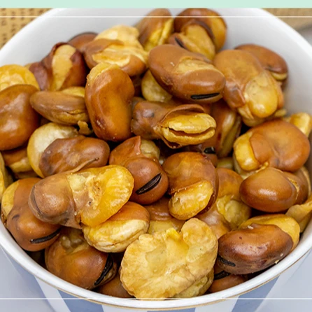 Wholesale fava bean with shell healthy nut snack fried salty broad beans snacks