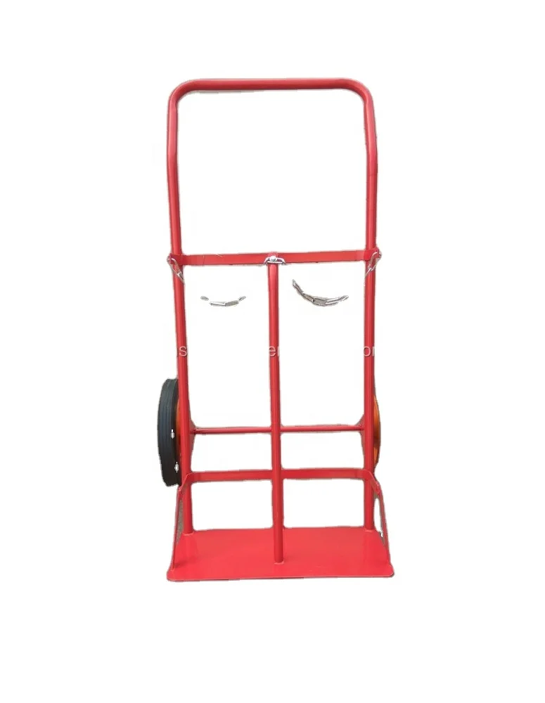 Industry Oxygen Bottle Holder /Oxygen Cylinder Transfer Trolley with 2 positions