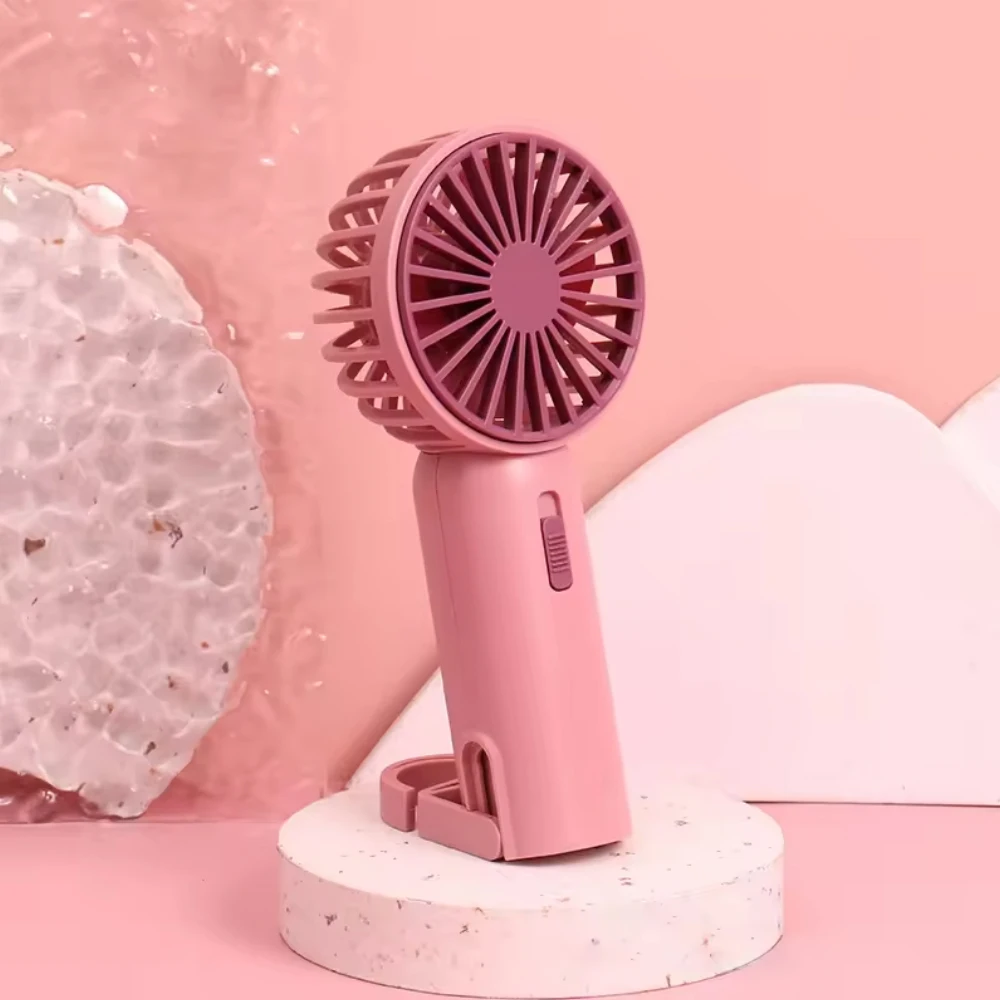 Ready To Ship Electric Small Handheld Personal Fan USB Rechargeable Mini Cute Portable Fan With Stand