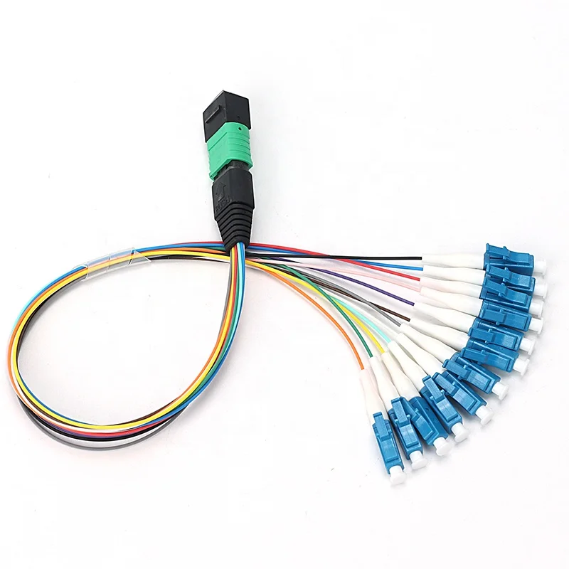 Lulink MPO OM4 MPO/MTP Fan out 0.9mm Patch Cords Fibre Optic Cable