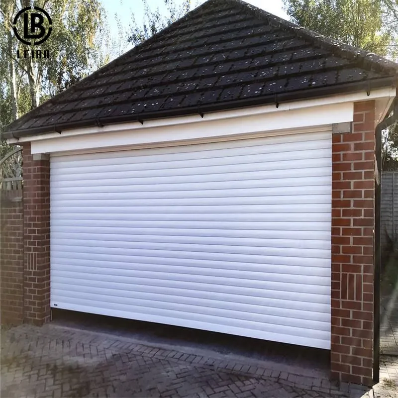Aluminum wind resistant good quality bullet proof vertical rolling shutter garage door