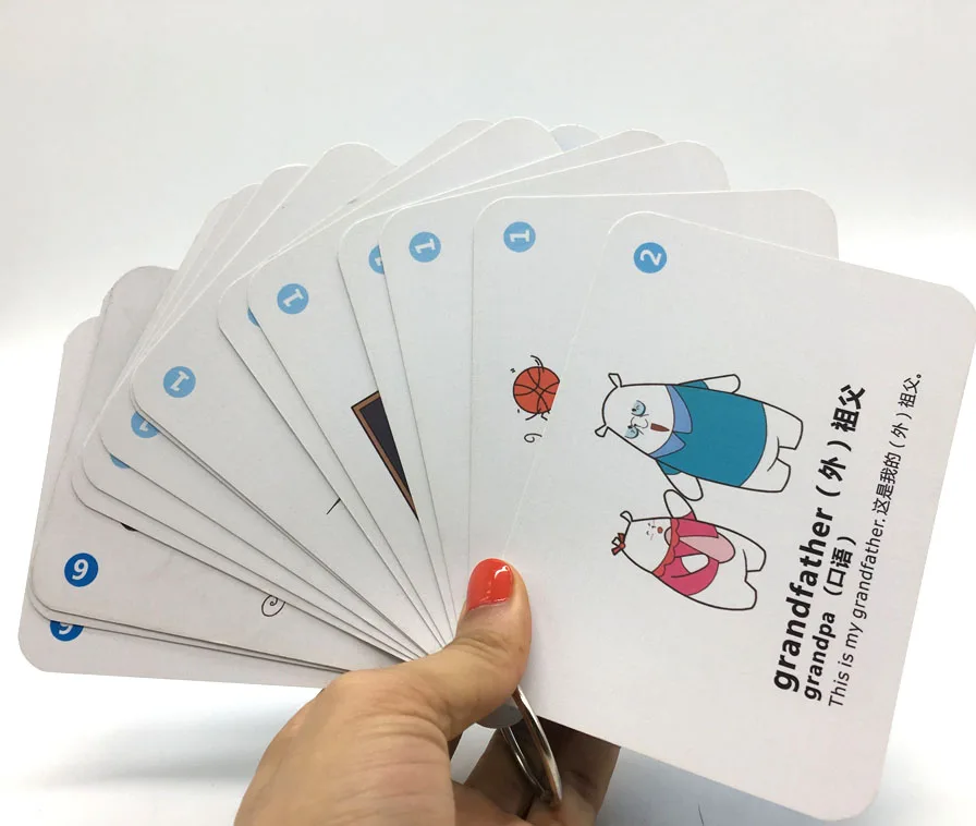 OEM printing colorful shaped Game cards hexagon Family Card Game Funny Playing Cards