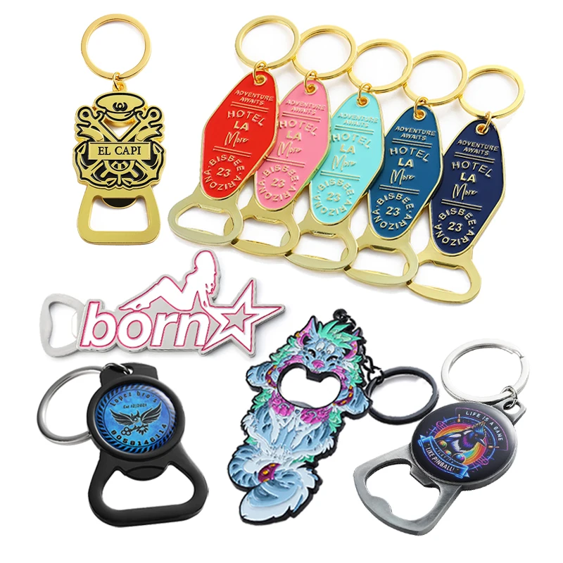 China Factory Custom Vintage Cast Iron Zinc Alloy Cartoon Cute Shape Logo Multi-Color Bottle Opener Blanks Magnet Beer Opener