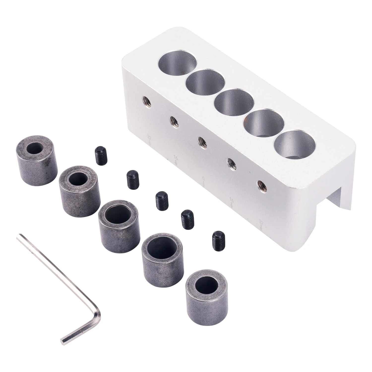 KSEIBI Aluminium Steel Drill Block 5 Holes Precision Milling Drilling Auto Spare Mechanical Parts
