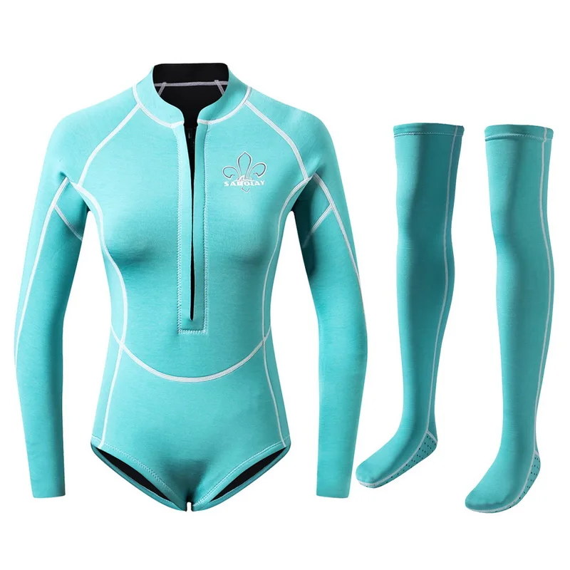 Sabolay Factory Customization New Style Women Swimwear Surfing Suit Diving Snorkeling Style 2mm Neoprene Jumpsuit Wetsuit