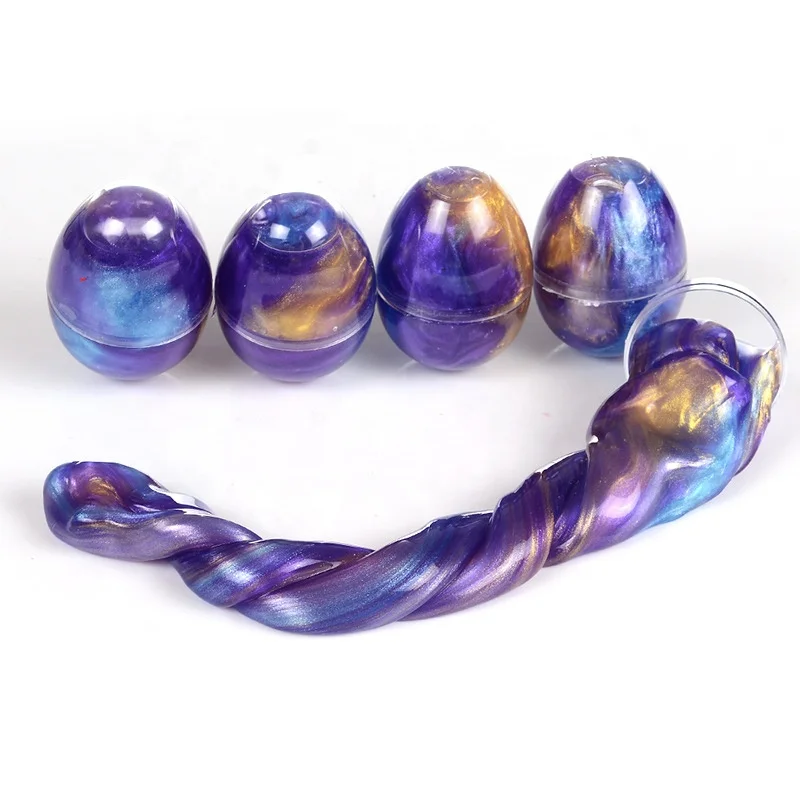 Colorful Egg Soft Slime AntiStress Toy Mix Color Crystal Plasticine Mud Putty Sludge Toys For Children DIY Clay Educational Toy