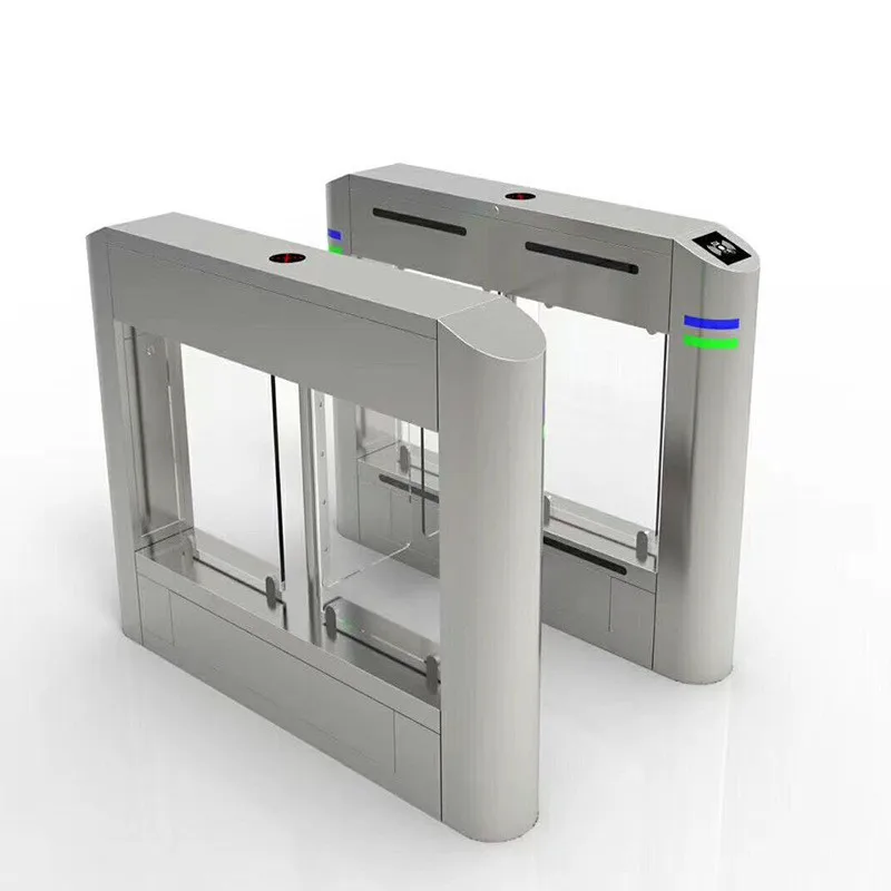 Hot Selling 304 Stainless Steel Fully Automatic Fingerprint QR Code Access Control System Swing Turnstile For Office Building