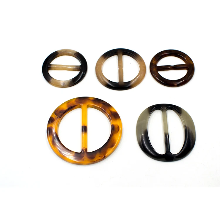 High-end factory hot sale high quality custom clothing decorative ring resin buckle