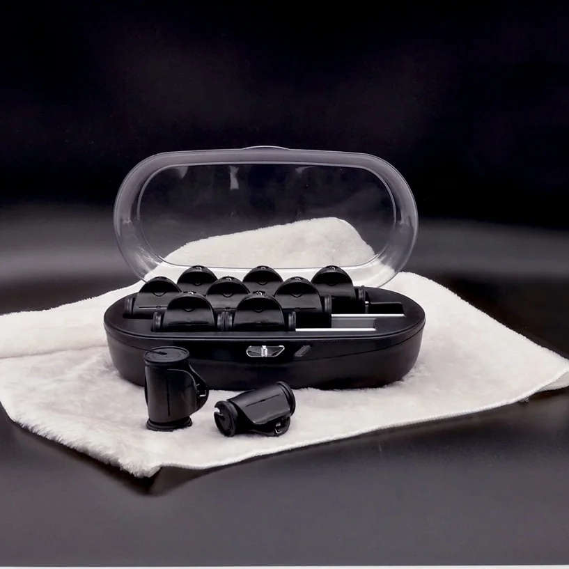 High Quality Instant Heat Tourmaline Ceramic Flocked Hot Rollers, Hot Hair Curler Rollers for Mega Volume and Smooth Waves