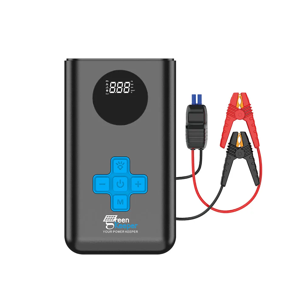 Lithium Battery Portable Car Jump Starter With Air Compressor