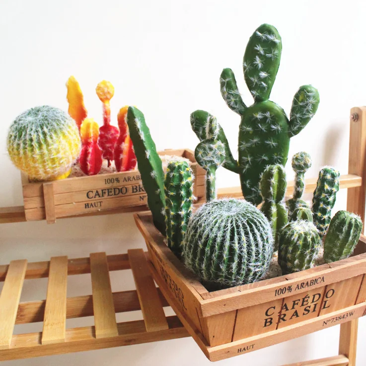 Novelty Mini Nursery Deco Artificial Cactus Plant