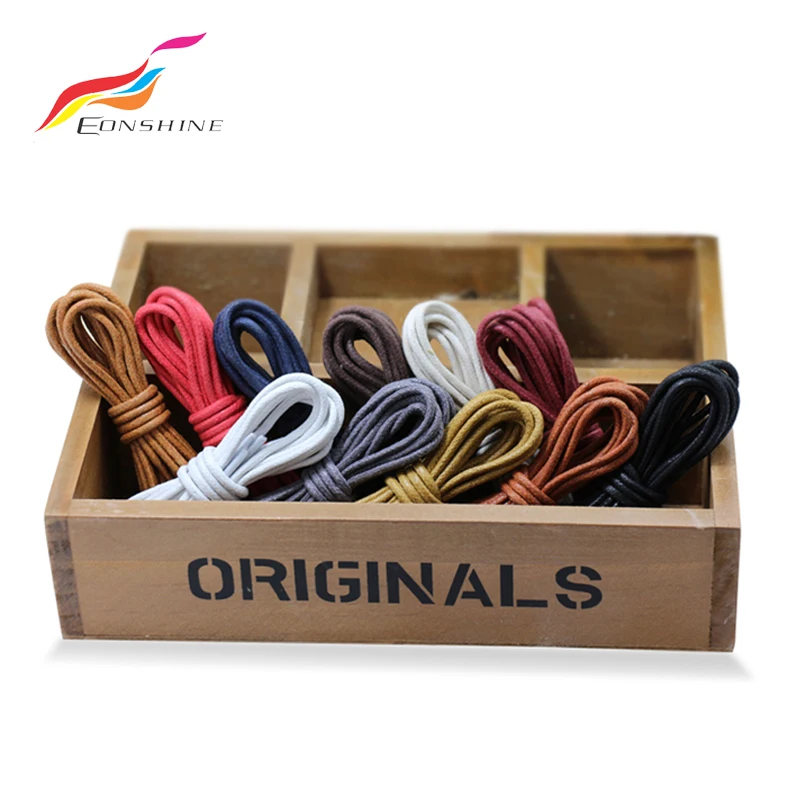 2019 Оптовая продажа Новый стиль Вощеные шнурки хлопок кожа шнурки шнур