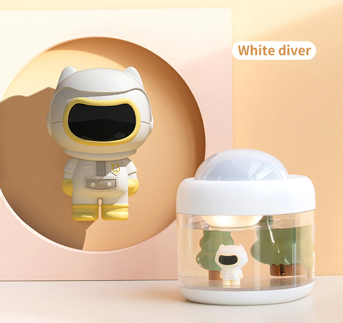 New Product Ideas 2021 Humidifier 500ml Colorful Night Light Cute Pink Humidifier