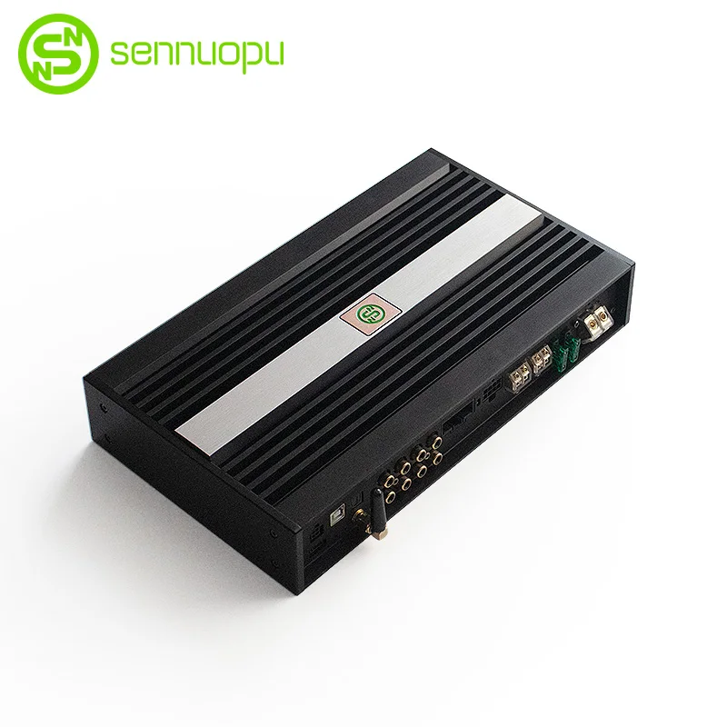 Sennuopu car hifi dsp amplifier 8CH amplifier with 10CH DSP Aluminum  car audio  amp processors