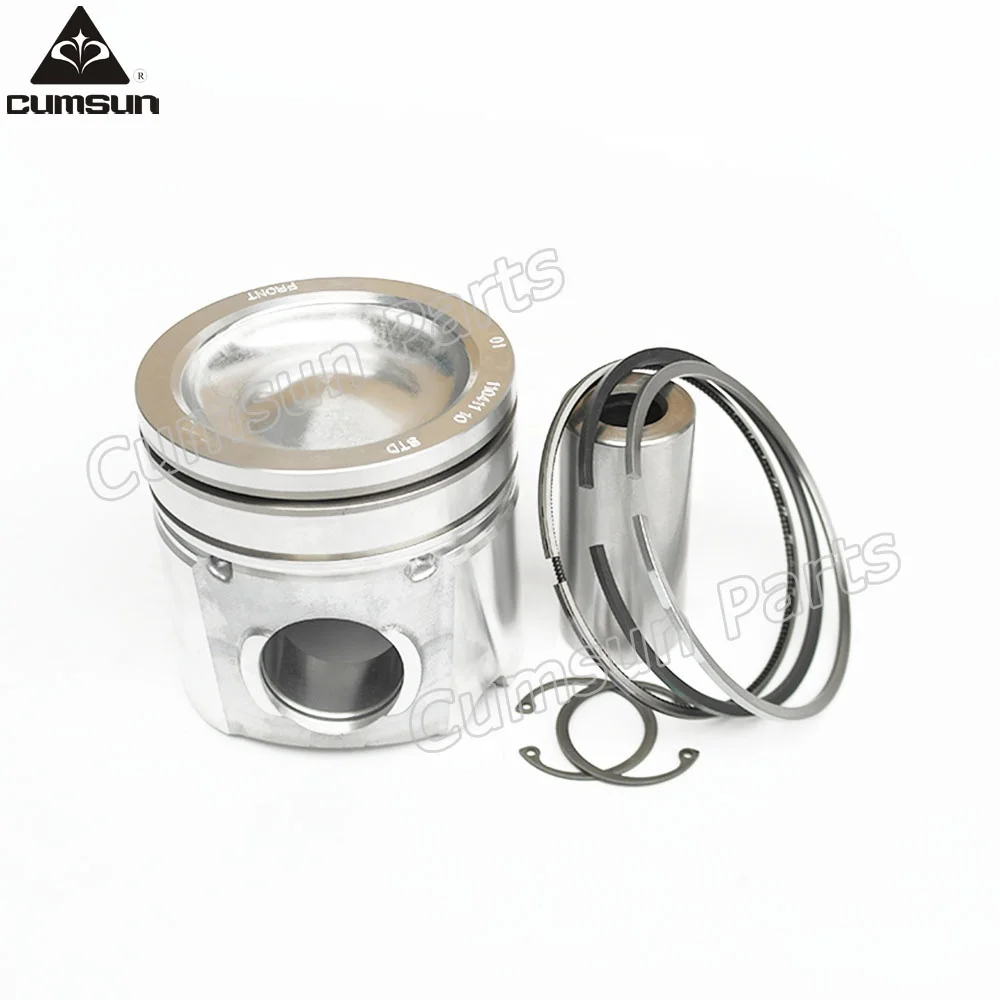 excavator PC200LC-8 PC220LC-8 SAA6D107E diesel engine piston kit 6754-32-2110 for KOMATSU engine parts