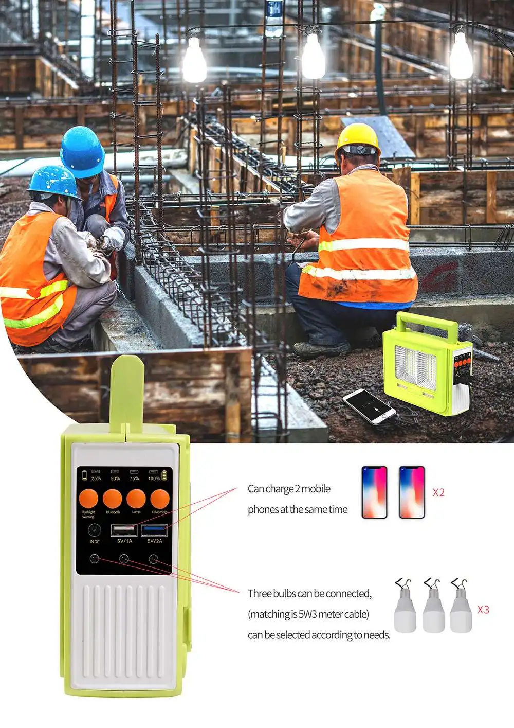 10800mah 100wh Usb Type C Ac 100w Lithium Battery Bank Portable Power Station For Outdoor Camping Fishing Home Yard