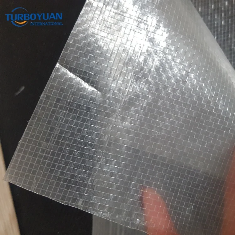 Agricultural greenhouse cover reinforced plastic woven film / clear polyweave rain covers for cherry tree
