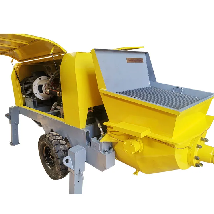 Trailer Mounted Electric Motor Concrete Pumping Machine for Mobile Concrete Transport Efficient Mobile Pump Machinery