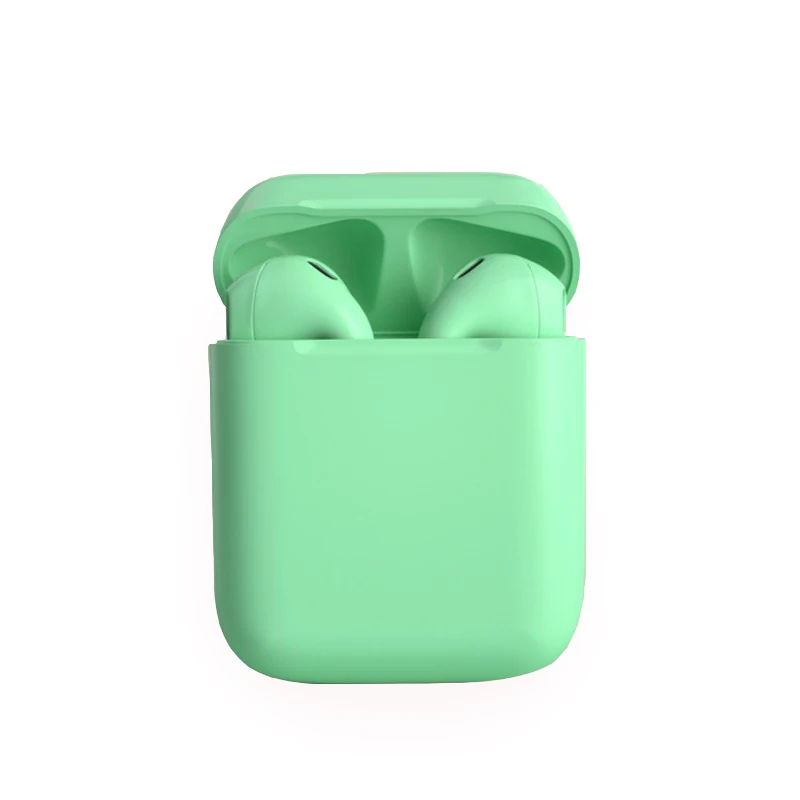 KUULAA Amazon Top Seller Cheap Macarons Colorful i12 Tws V5.0 Sport Wireless Headphones Earphones