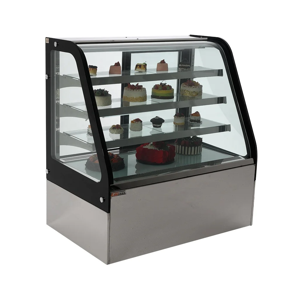 Ximade Commercial Chiller 2 tier cake display stand with CE for bakery and cake shop Cake Display Fridge Pastry Display Cabinets