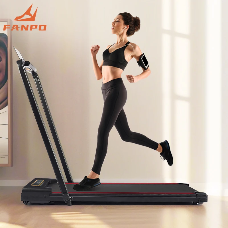 Fitness Smart LED Display Folding Treadmill Wireless Remote Control Electric Cardio Machine Easy Running Walking Pad for Home