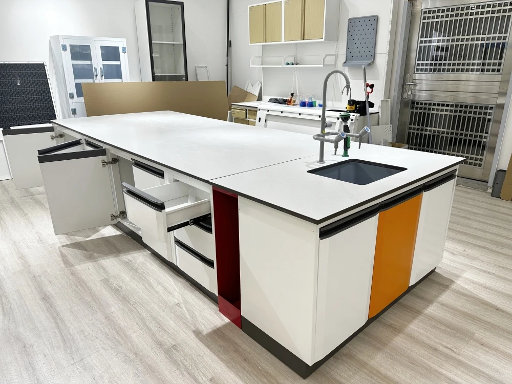 Laboratory Medical Chemical Table Wall Bench/Dental Lab Furniture School Table Bench