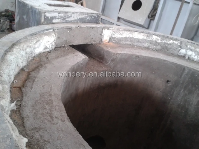 Гидравлический опрокидывание природного газа тигель алюминий UBC плавильной печи