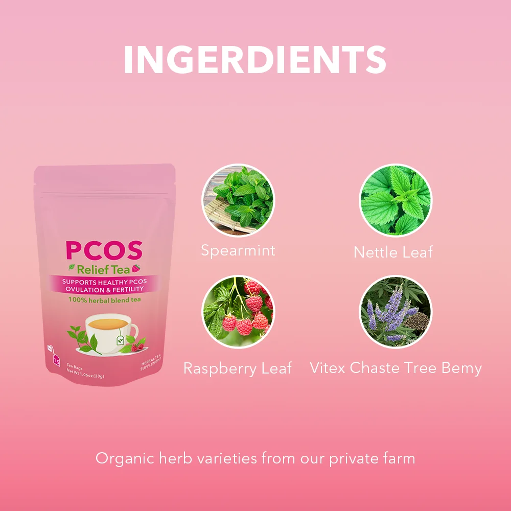 OEM/ODM/OBM Hot Selling Health Herbal PCOS Tea Support Fertility Health & Hormone Balance Tea Healthy Menstrual Cycle For Women