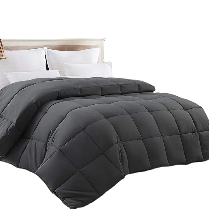 alternative polyester goose down bedding comforter inner filling duvet quilt insert solid high quality all season home hotel