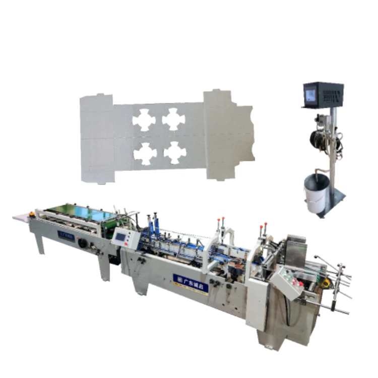Automatic High Speed Pre-Folding Folder Gluer Machine cold glue system