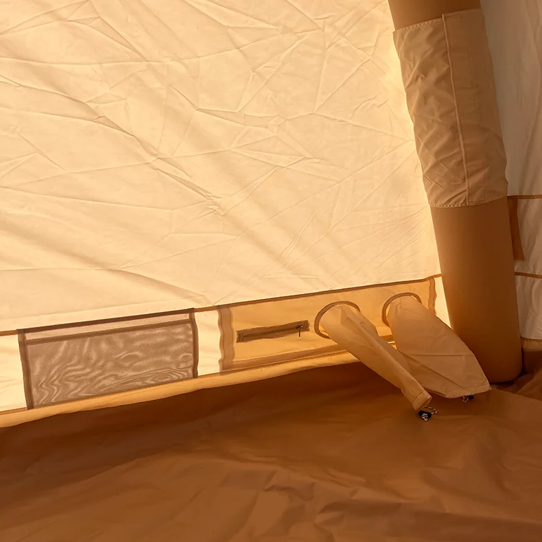 Camping Outdoor  Waterproof Air Inflatable luxury Cabin House Cotton Tent For 5-6 Person Inflatable Camping Tent