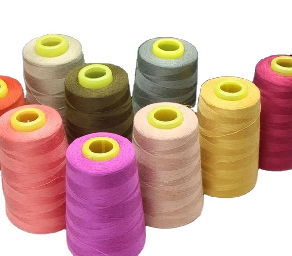 wholesale manufacturer best quality cheap price 20/3 20/2 40/2 polyester sewing thread leather sewing bag sewing