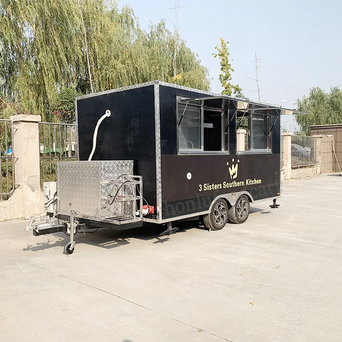  Food trailers fully equipped fast food kitchen equipment concession