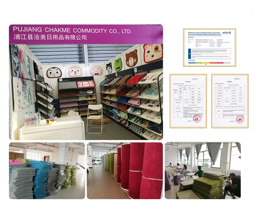 (CHKAME) 2.5MM SOFT PERSONAL PRINT BANYO PASPAS CHARACTER RUG DIATOM MUD BATH MAT