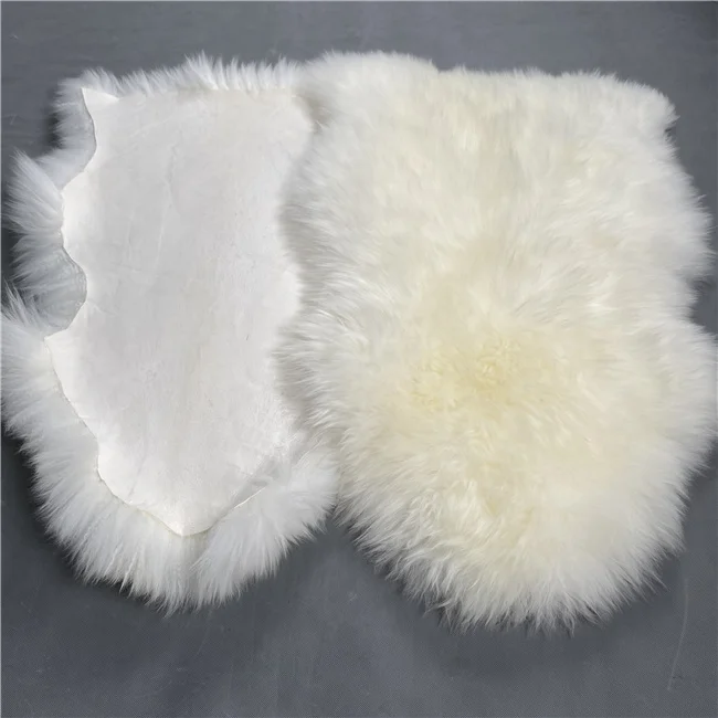 Fluffy Sheep Skin Large Ivory White Sheepskin