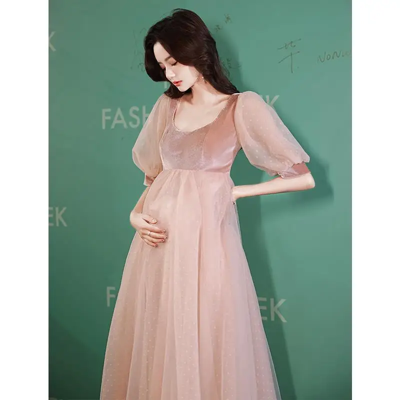 Large Party Evening Dress Pregnant Women Wedding Gown Maternity Wedding Dresses Photo