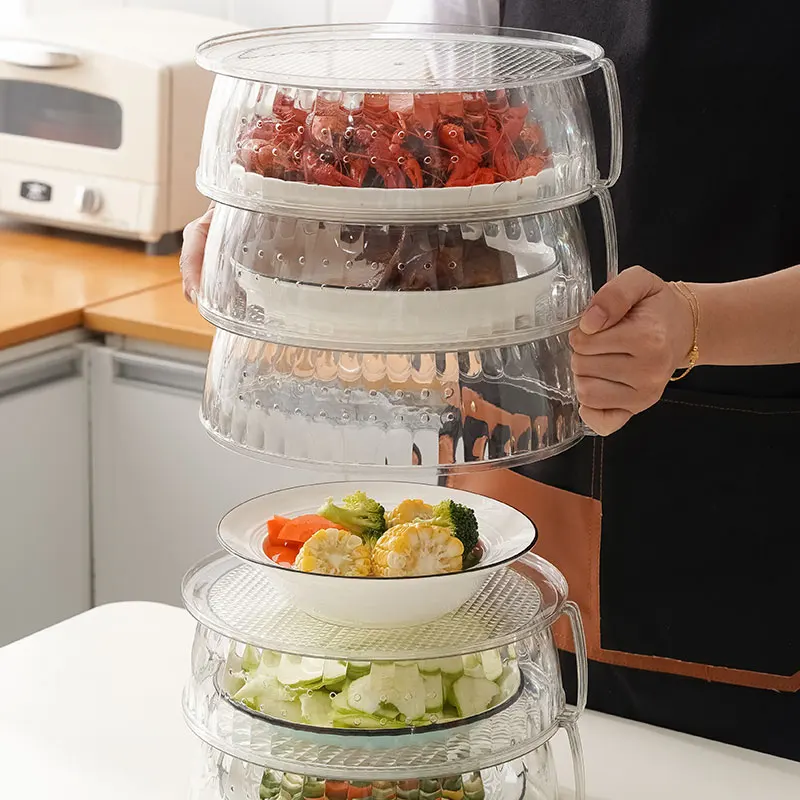 Customizable Logo New Design Eco-Friendly Dust-Proof Plastic Food Preservation Cover Specialty Metal Tool for Cooking