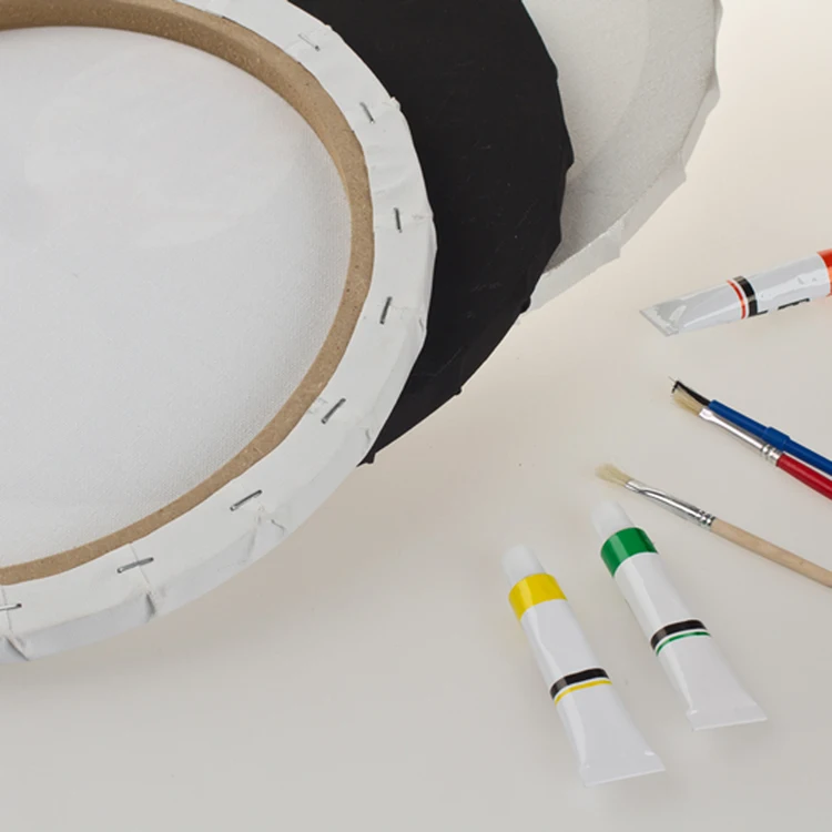 Оптовая продажа круглый детский подарок МДФ растягивается холст для художников живопись