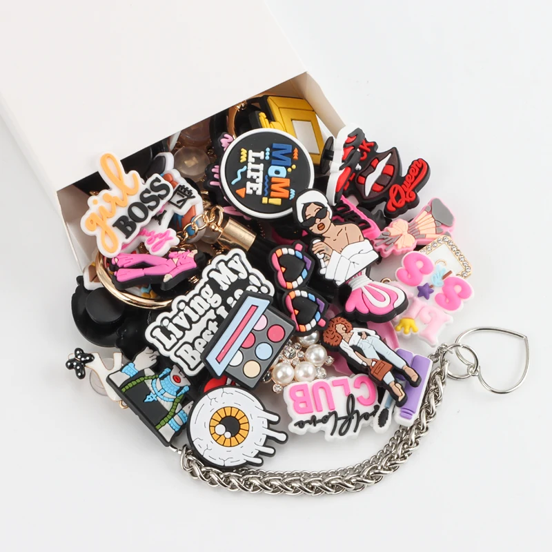 2023 New Arrival Classic Custom Cartoon PVC Croc Charms Wholesale  Mexican Shoe Charms for croc shoes accessories