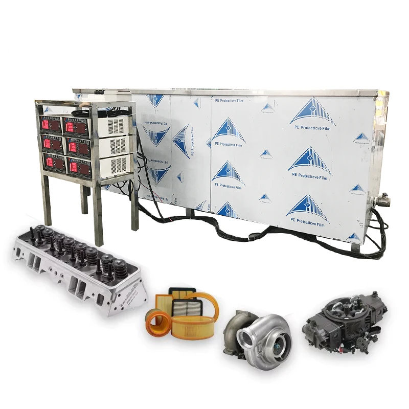 Industrial ultrasonic cleaner for Auto Parts engine block carbon cylinder head carburetor turbocharger DPF cleaning machine