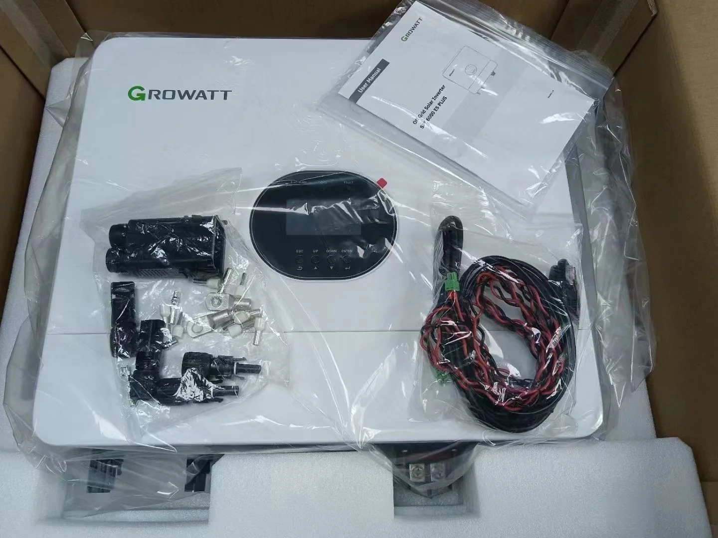 Growatt PV система SPF 6000 ES плюс 6 кВт солнечный инвертор 48 В для хранения энергии проекта