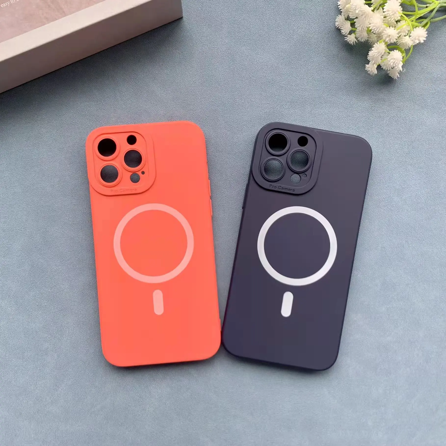 Leyi Liquid full corner protect covers 360 silicone soft microfiber magnetic for Magsafe phone case for iPhone 14 pro max plus