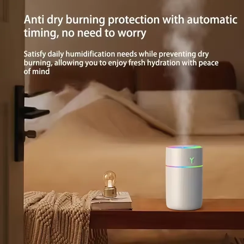 Colorful 230Ml Portable Mini Colorful Light Car Scent Mist Oil Essential Diffuser Ultrasonic Air Humidifier For Home