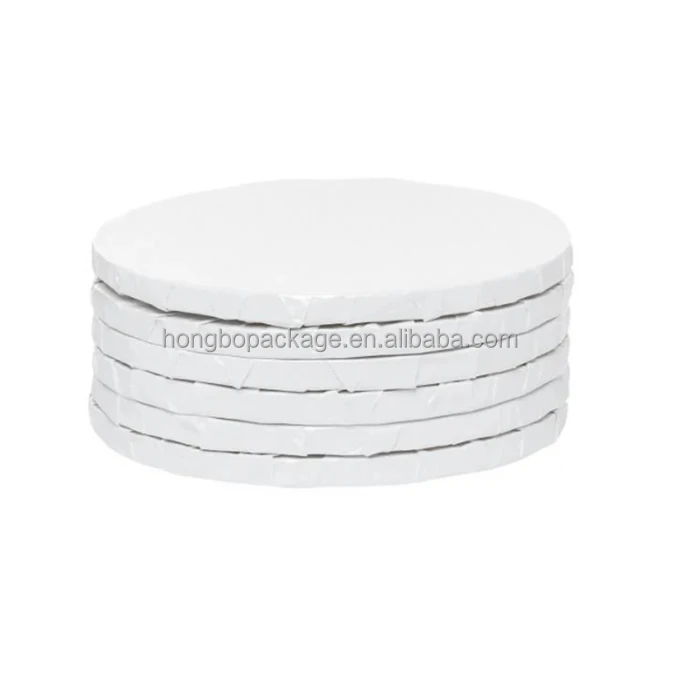 Wholesale Price High Quality White Corrugated Board Ring Cake Drum Board