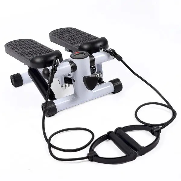 USA Free Shipping Mini Stepper with Resistance Band Stair Stepping Fitness Exercise Home Workout Equipment for Body Workout